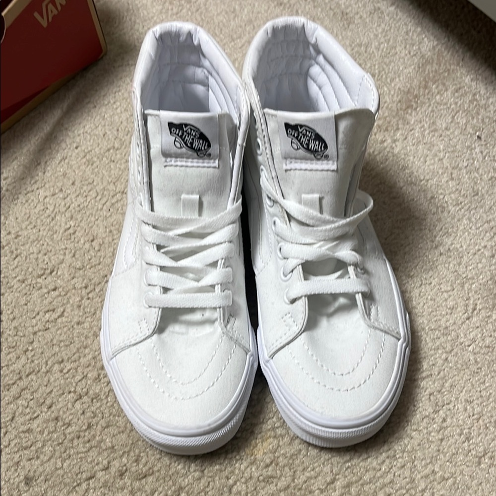 Vans Women’s White High-Top Sneakers
